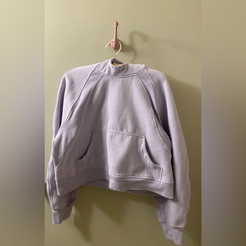 Lululemon Lilac Cropped Hoodie